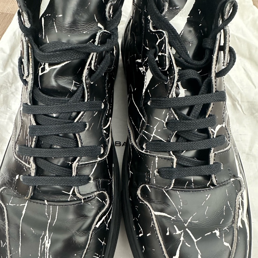 Balenciaga Black Leather Footwear mens - Picture 3 of 6